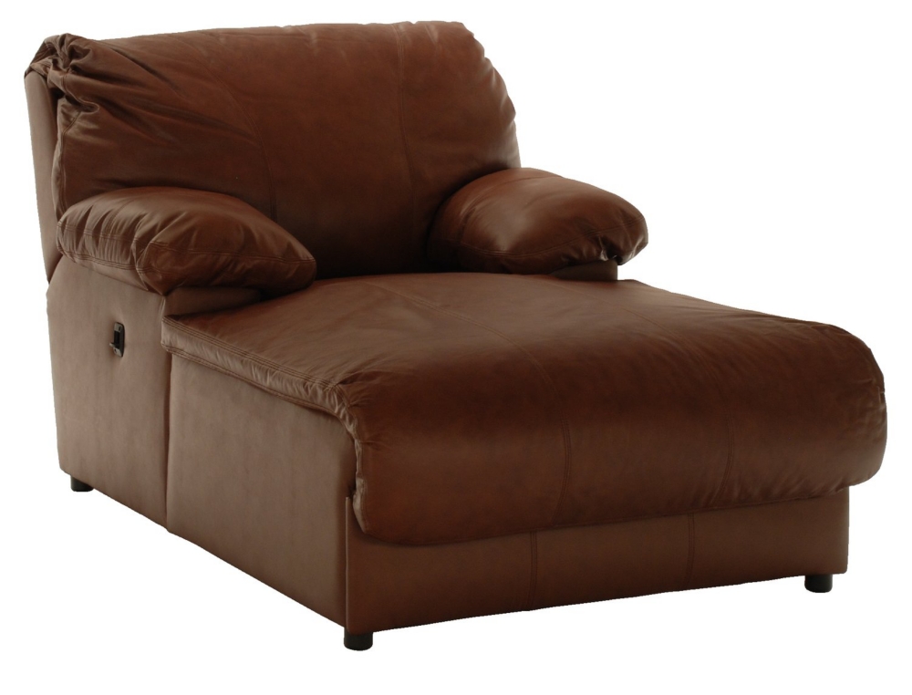 La Vida II Pressback Chaise - Leather, Brown