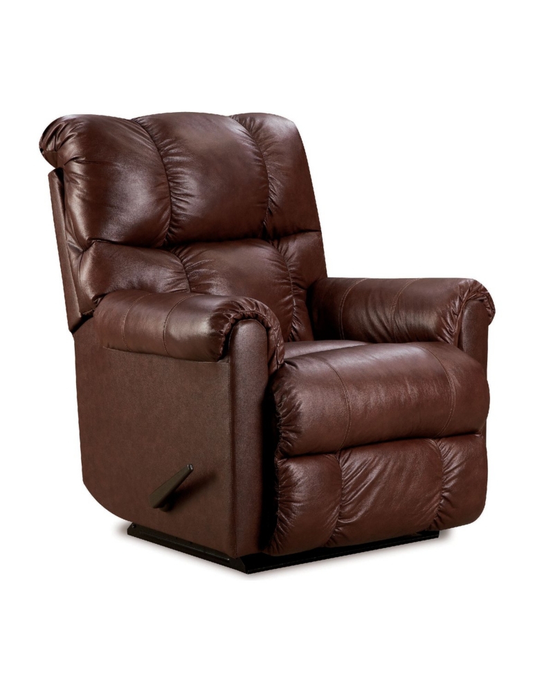 Eureka Leather Wall Saver Recliner - Brown