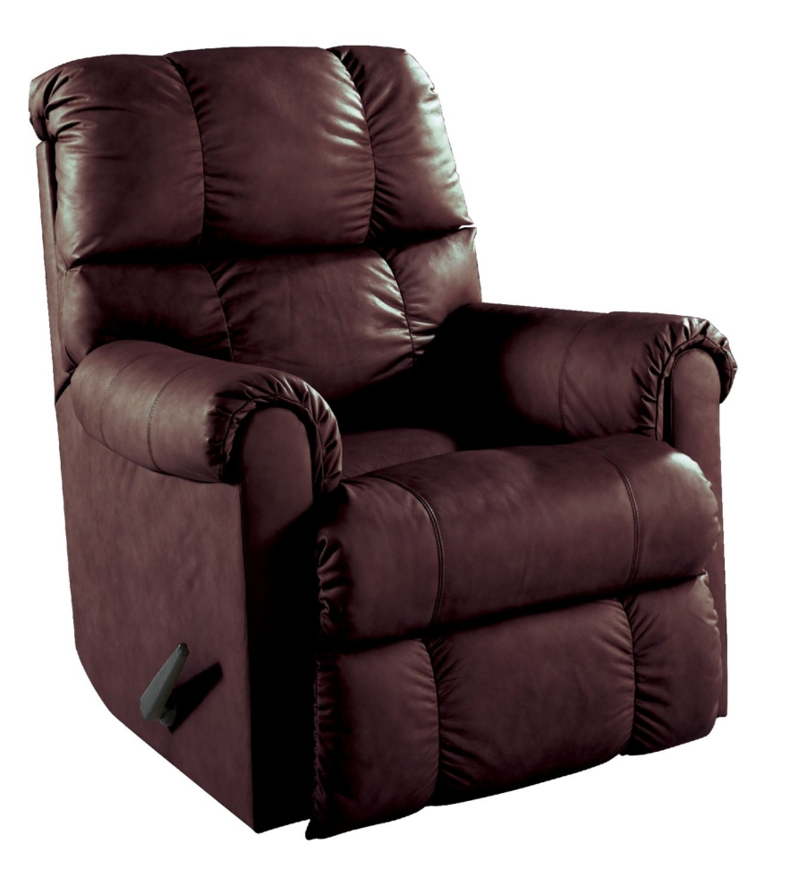 Eureka Leather Rocker Recliner - Brown