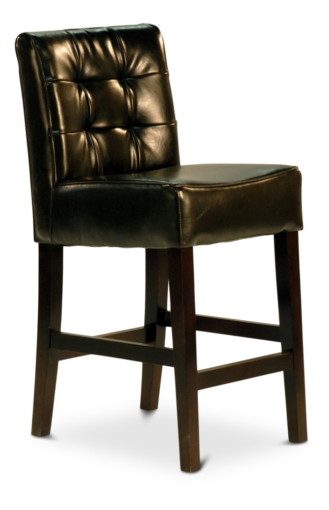 Charles Tufted Leather Counterstool