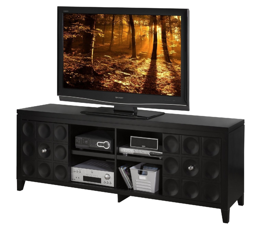 Crescent Black 78" Media Console