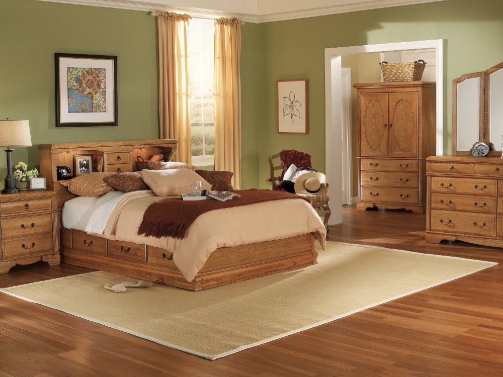 Providence Queen Bookcase Bed with Underbed Storage Drawers
