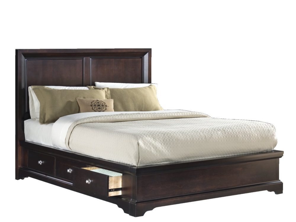 French Quarters Queen Bed with One Underbed Storage Unit