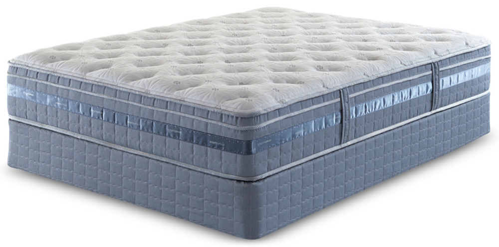 Perfect Sleeper® by Serta® Sanders Super Pillow Top King Set with Low Profile Foundation