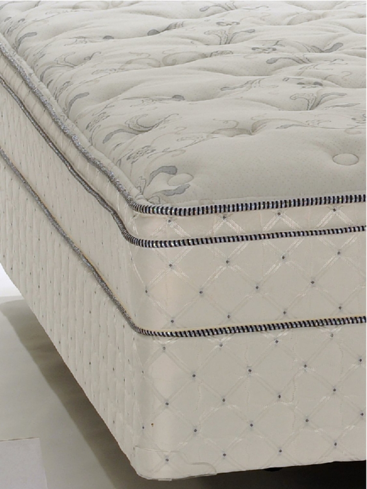 Perfect Sleeper® by Serta® Egan Euro Pillow Top King Set with Regular Height Foundation