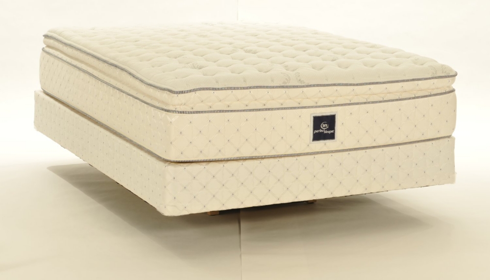 Perfect Sleeper® by Serta® Bridget Super Pillow Top Queen Set with Low Profile Foundation