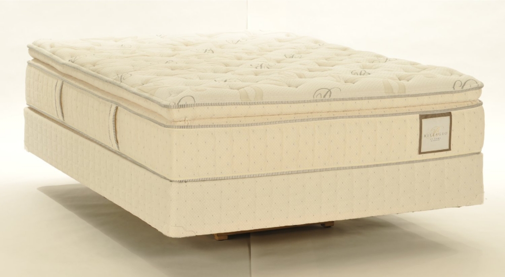 Bellagio at Home by Serta® Guardini Plush Super Pillow Top Full Set with Low Profile Foundation