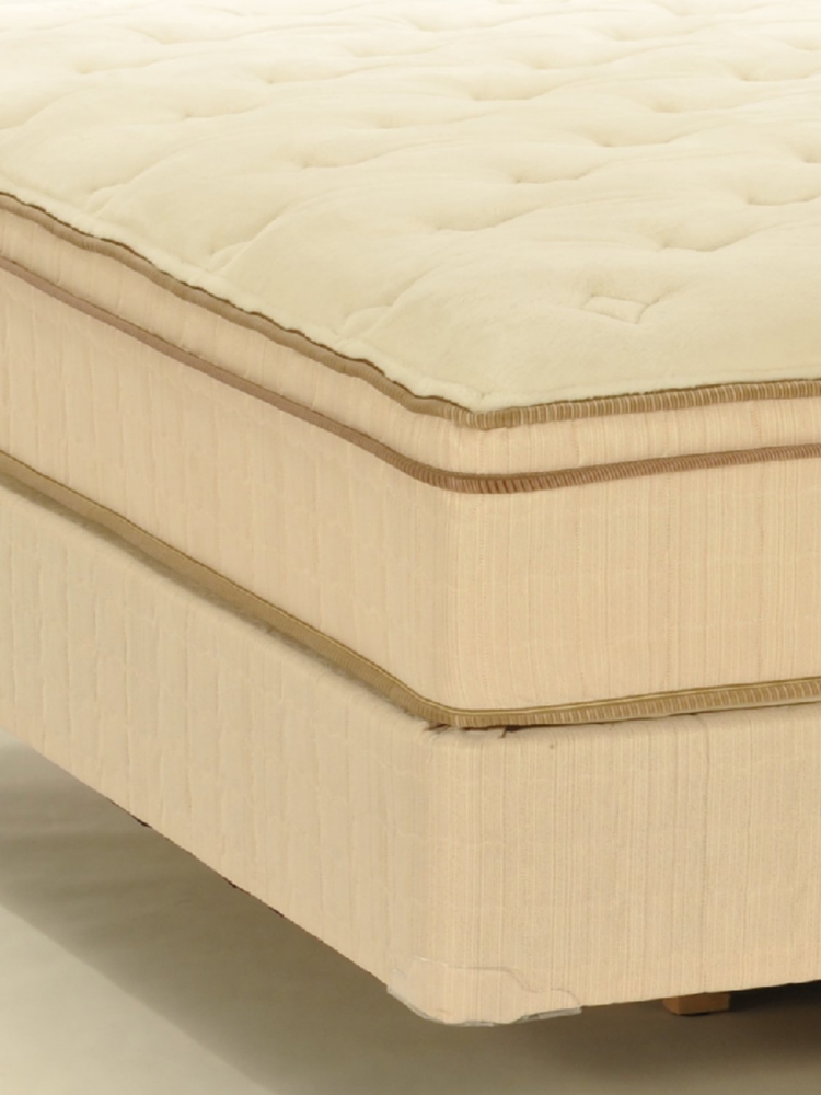 Sertapedic® by Serta® Overton Euro Pillow Top Full Set with Regular Height Foundation