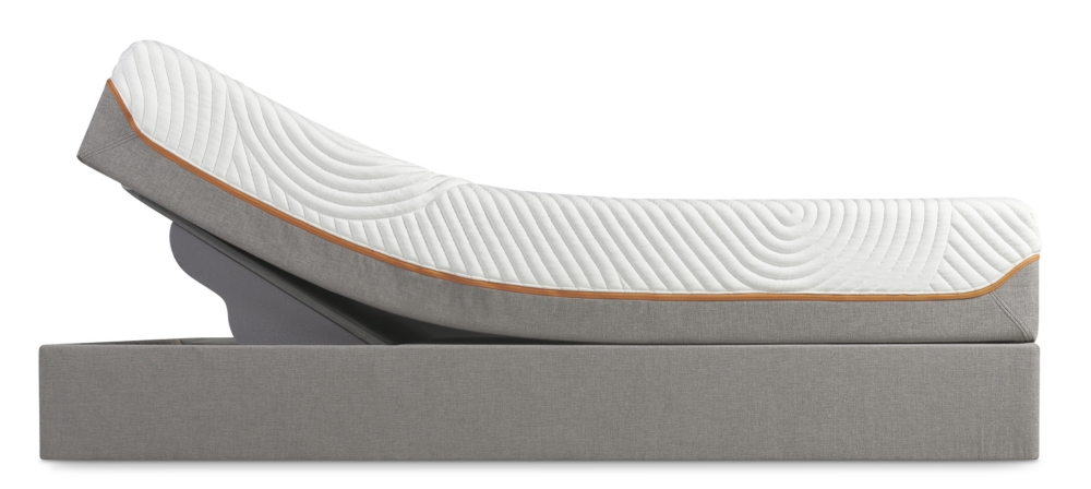 The BellaFina Bed by Tempur-Pedic® Queen Set with 9" Height Microsuede Foundation