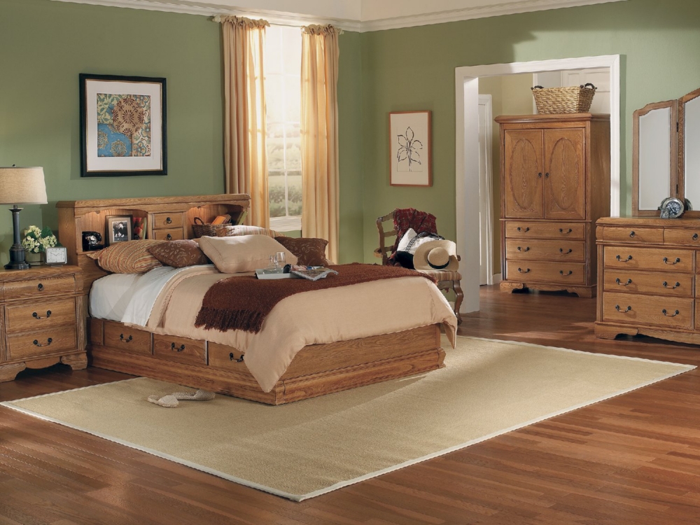 Providence Queen Bookcase Bedroom Suite with Underbed Storage Drawers