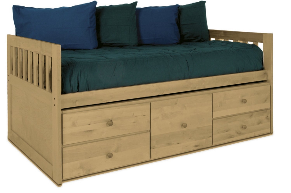 Birch Youth Twin Captains Bedroom Suite Natural Finish