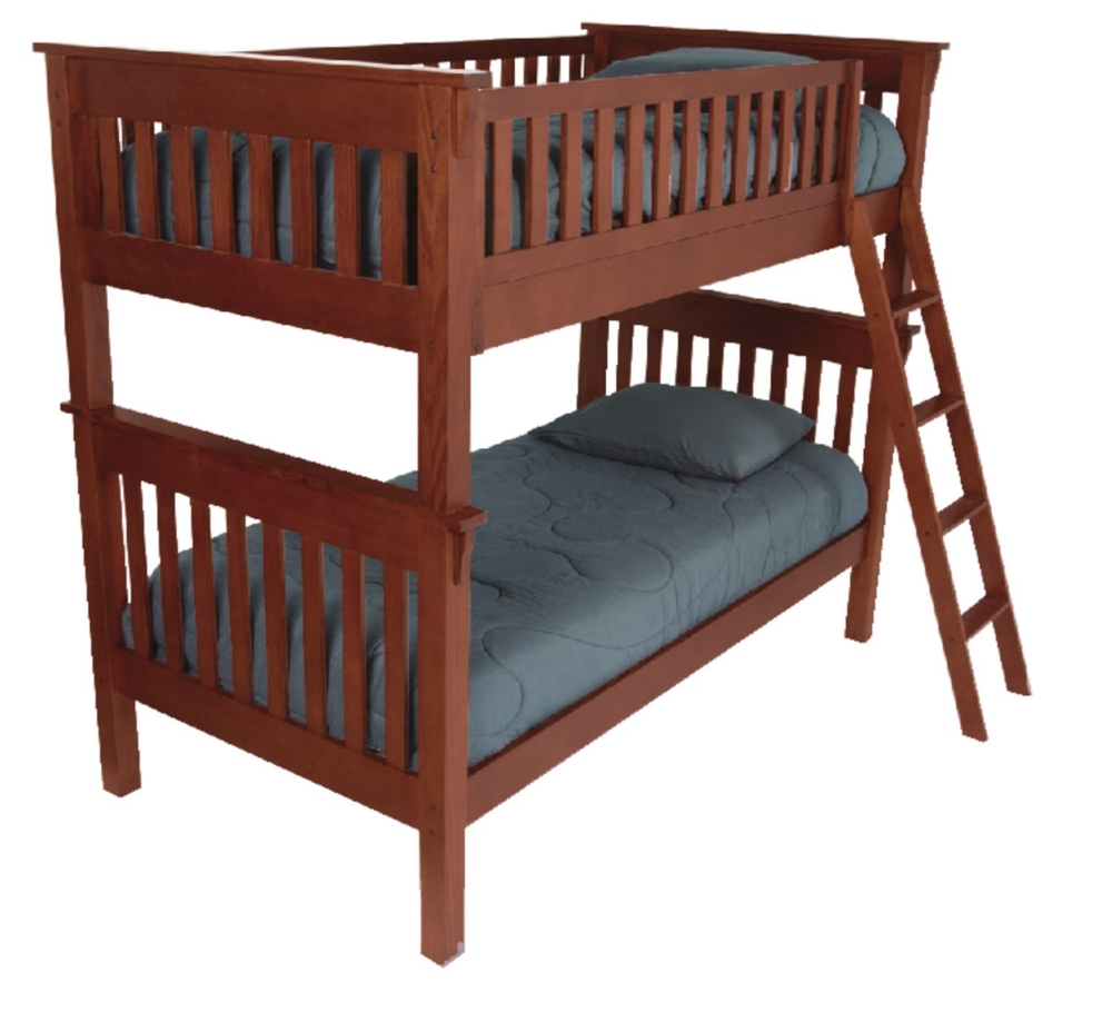 Mission Twin over Twin Bunkbed Bedroom Suite