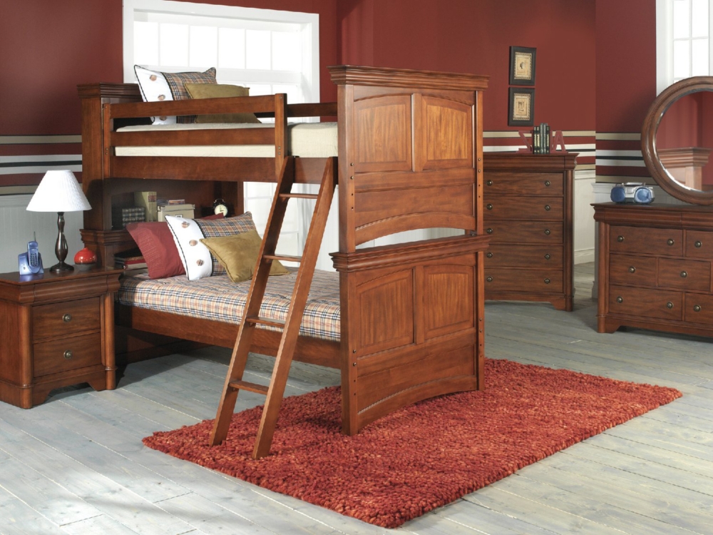 Petite Louis Bookcase Bunk Bed