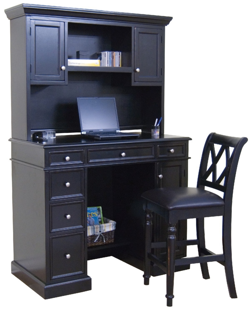 Anthropologie tall work center with hutch