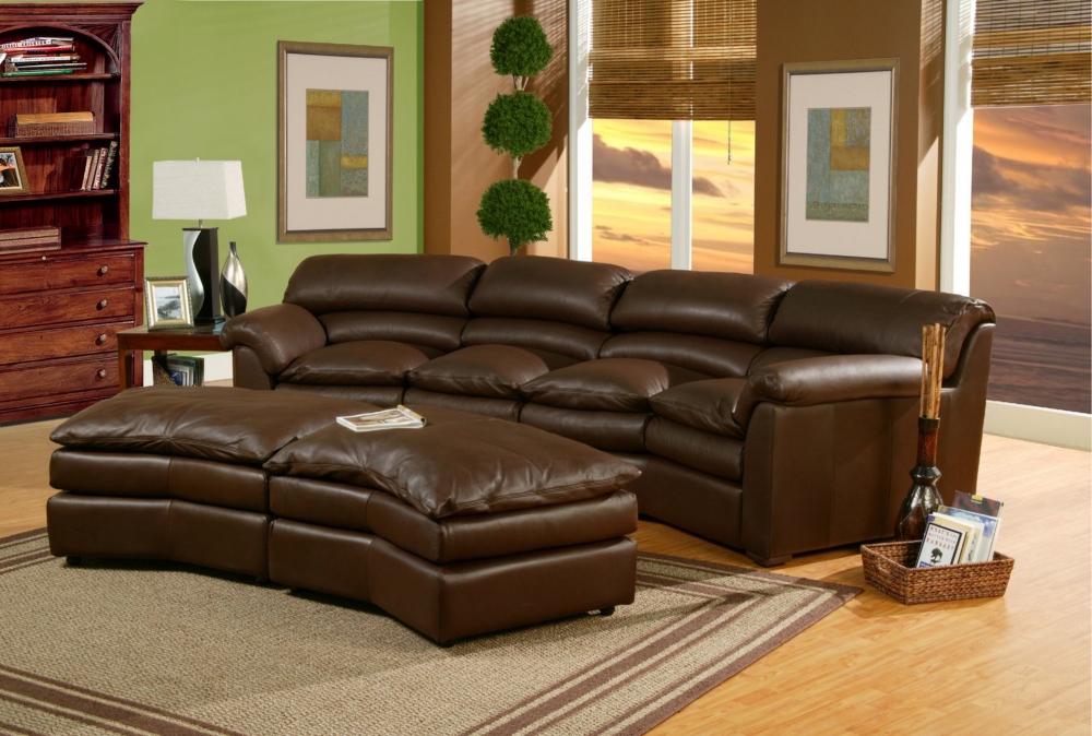 Canyon 4 Piece Leather Home Theater Group