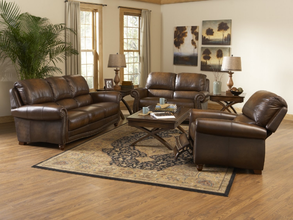 Parker 3 Piece Leather Room Package