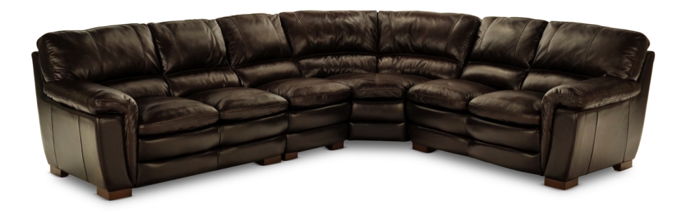 Smythe 4 Piece Leather Sectional