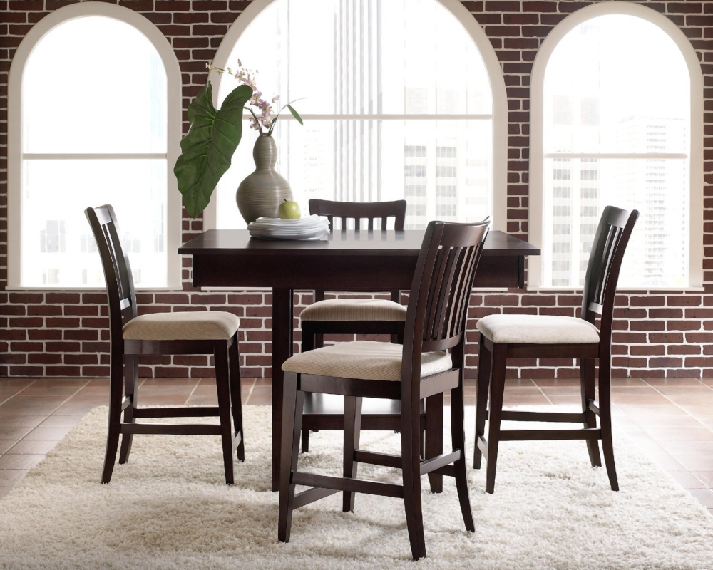 Abbott workstation table and 4 counterstools