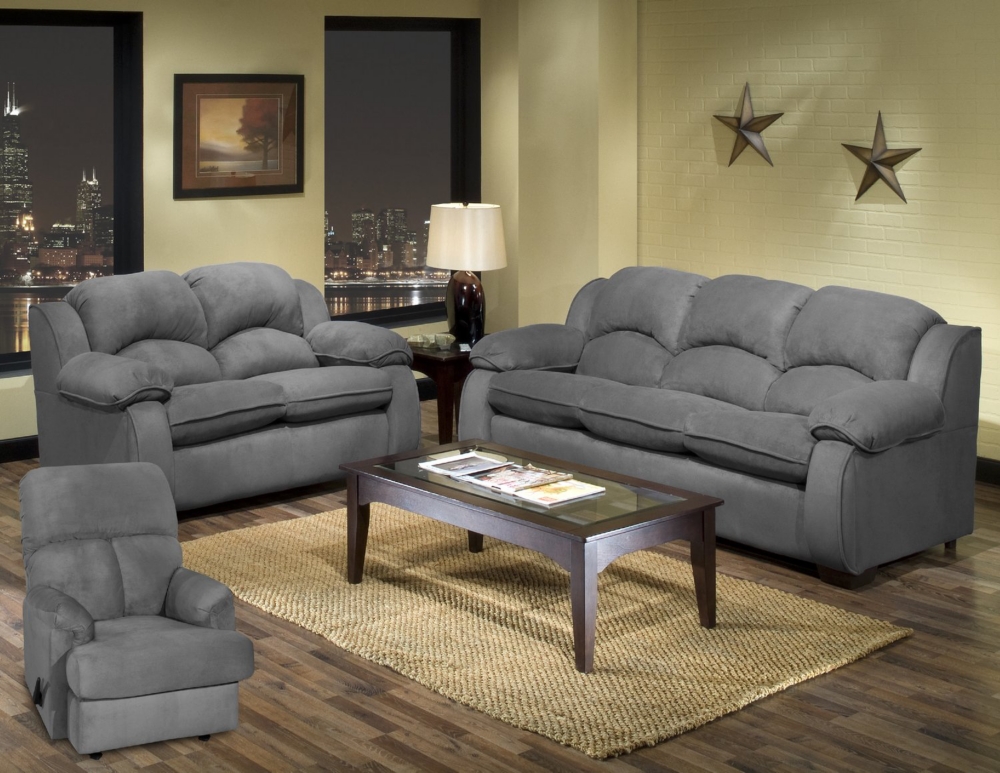 Hersey Sofa, Loveseat and Recliner Set