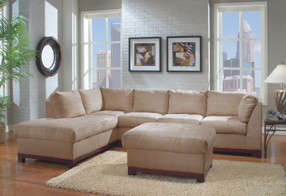 Main Event 2 Piece Modular Group With Matching Cocktail Ottoman