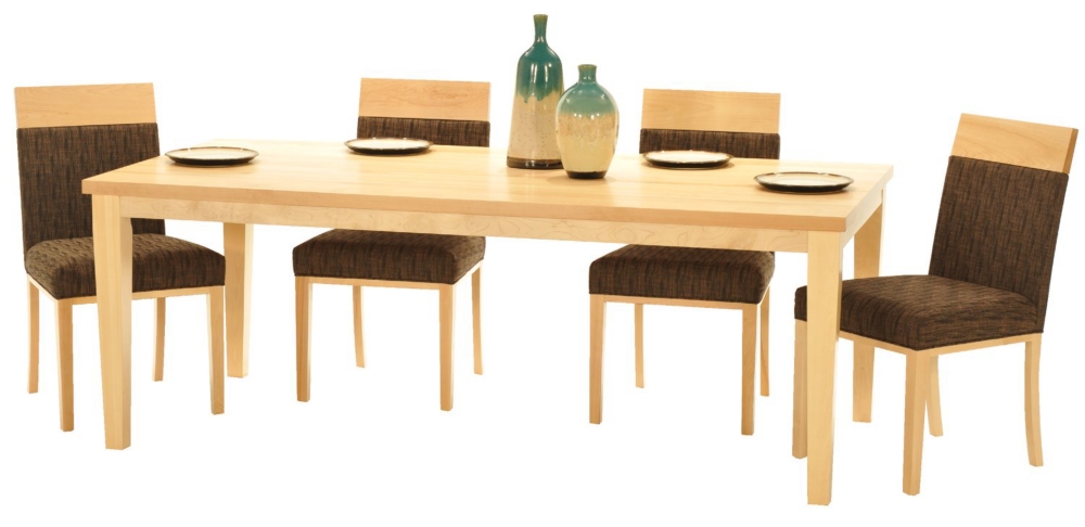 Valcourt table and 4 side chairs by Bermex