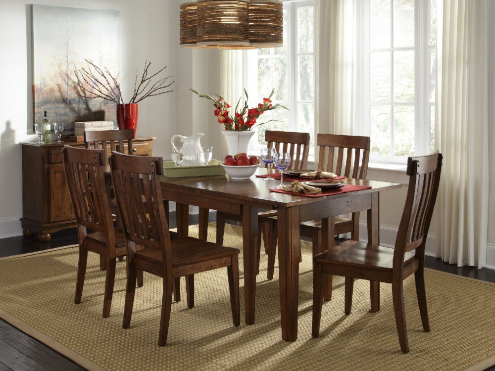 Toluca Versatable and 4 side chairs