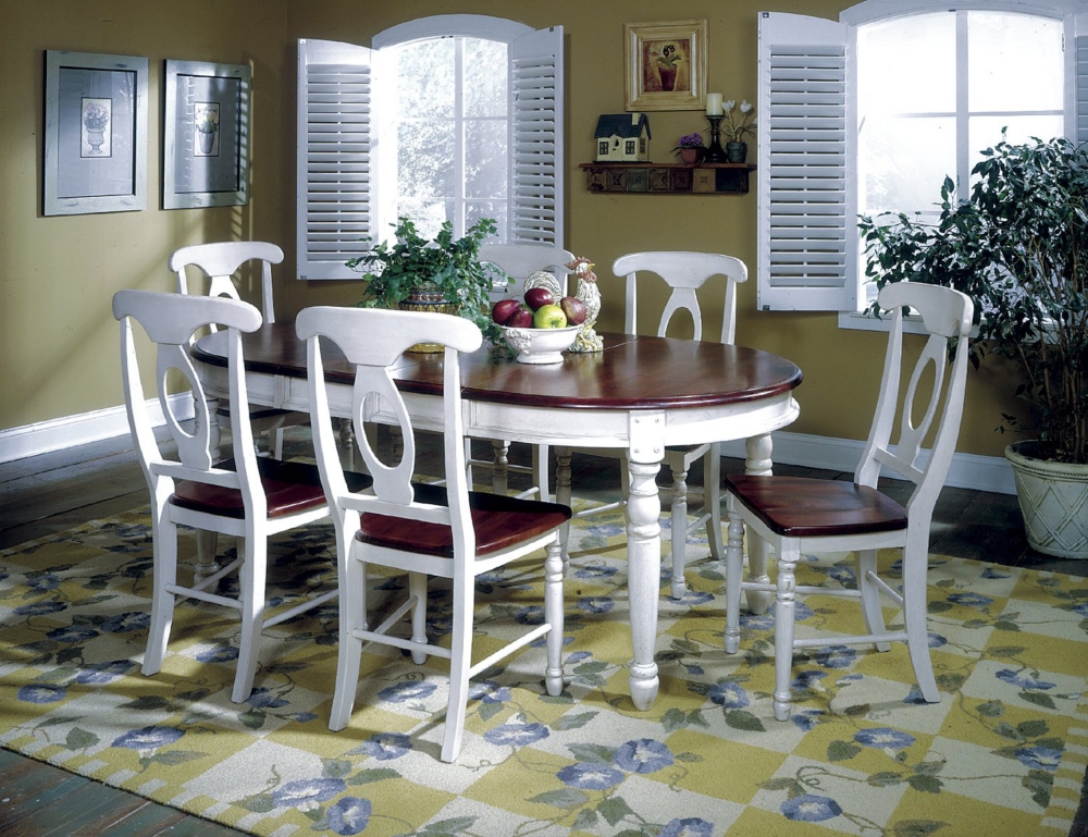 British Isles Oval Merlot  Dining Set