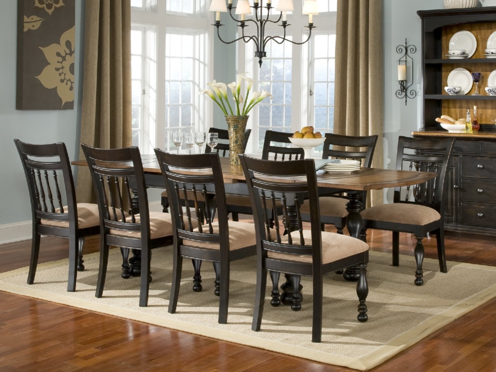Banister table and 4 side chairs