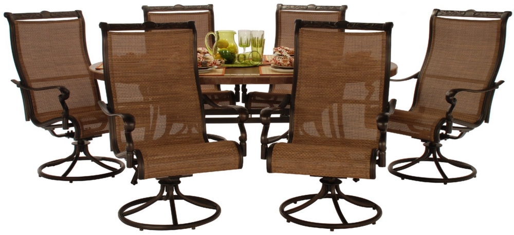 Monte Carlo "Oval" 7PC Dining Set by Agio