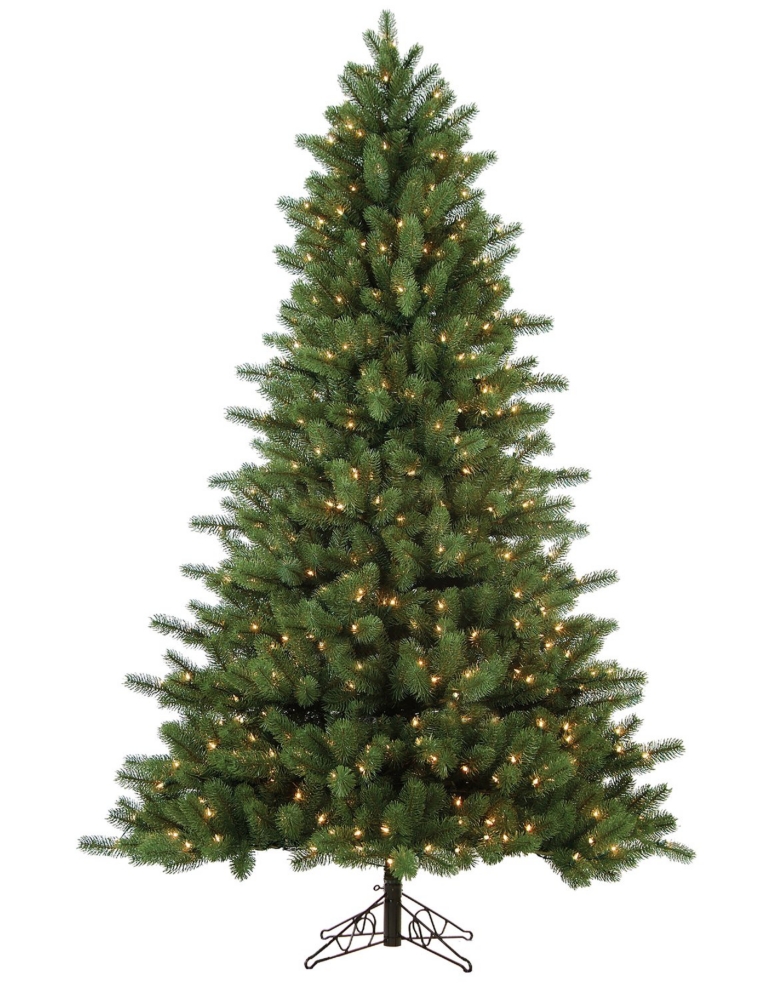 Balsam Fir 12 Foot Pre-lit Artificial Christmas Tree Clear Lights