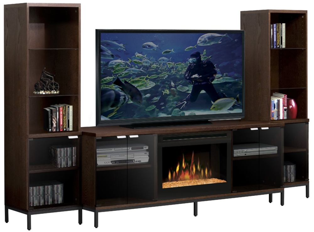 Geneve Electric Fireplace Media Center