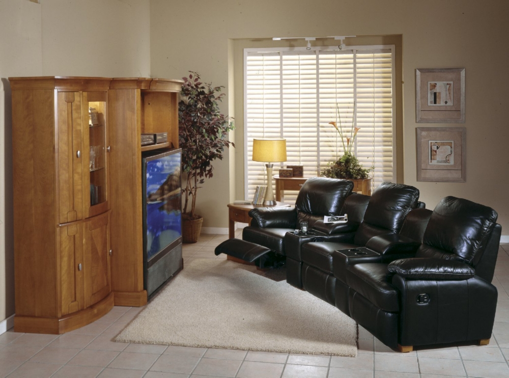 Beverly Hills 3-Piece Leather Power Home Theater Group