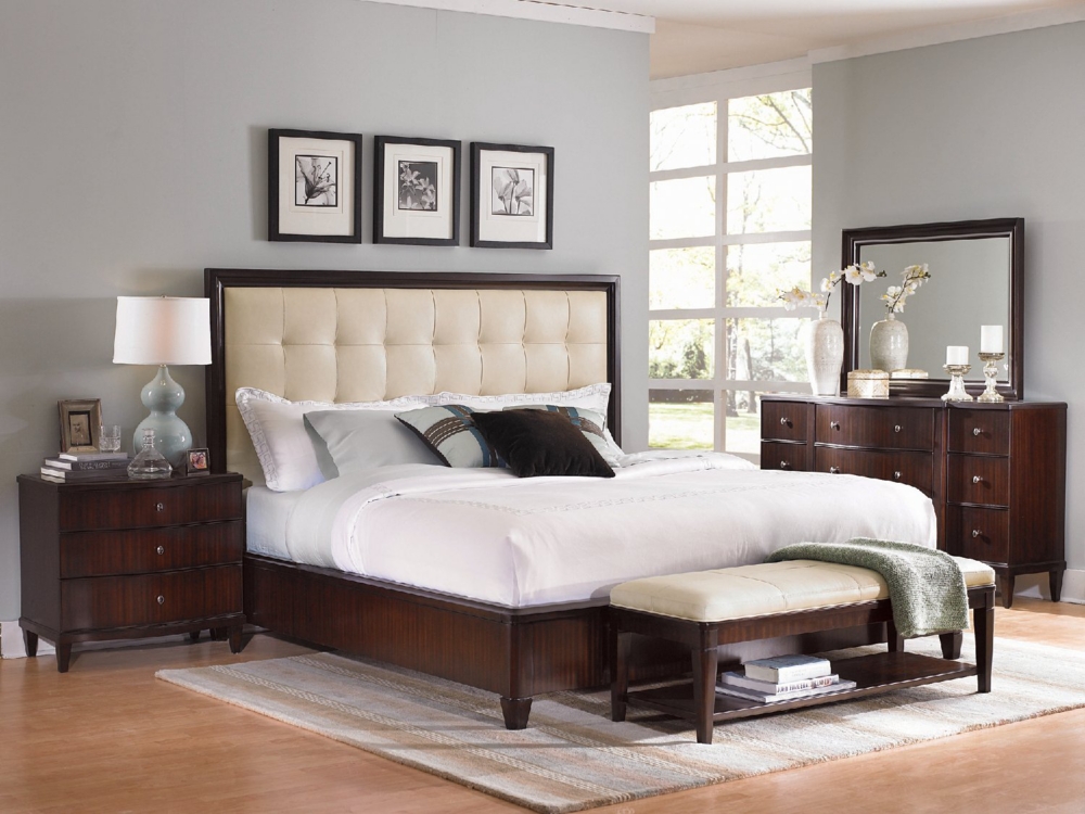 Westwood King Leather Panel Bedroom Suite