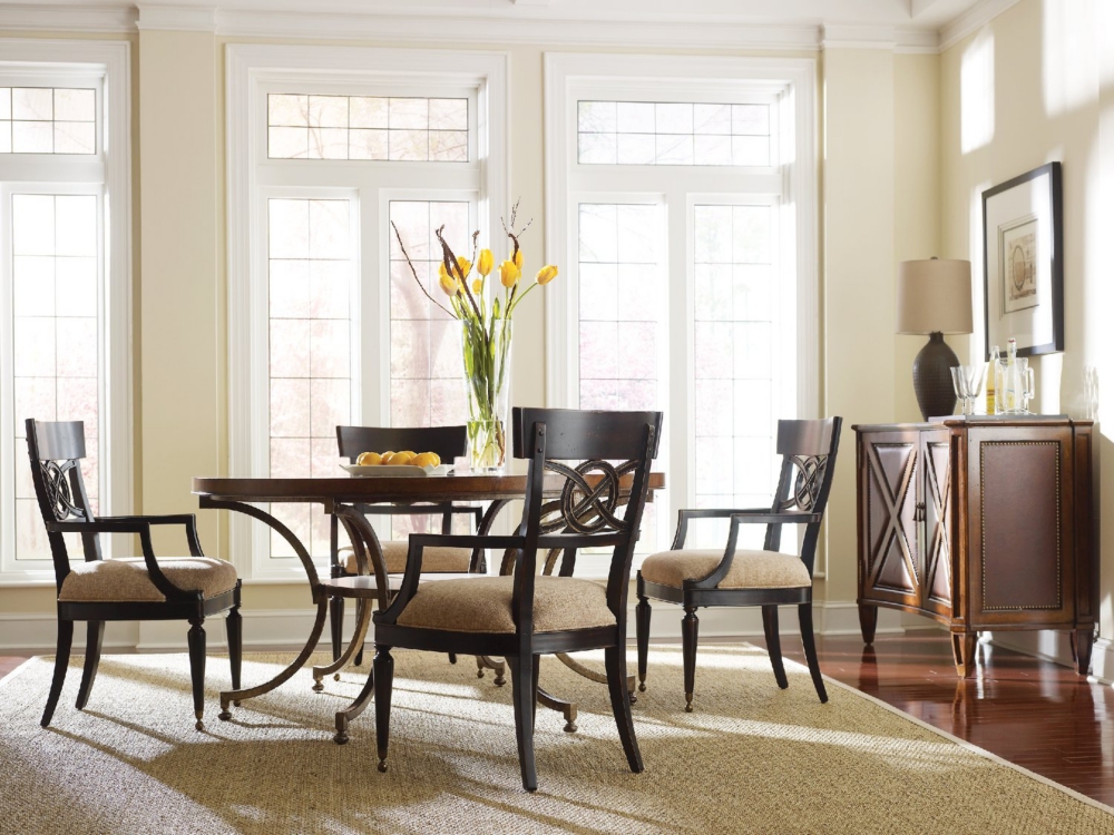 Kaleidoscope Dining Table with 4 Side Chairs