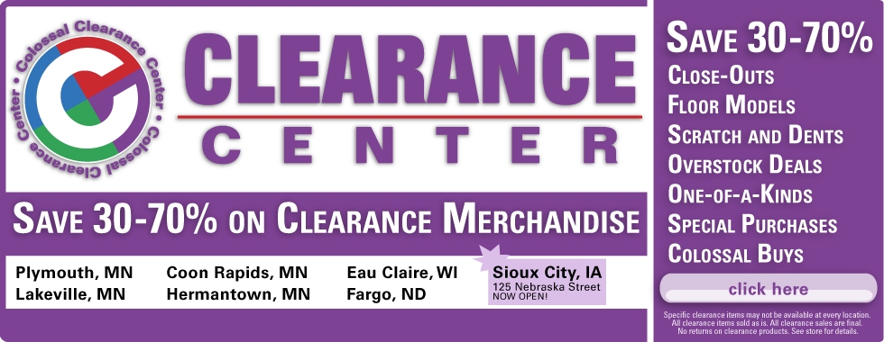 Colossal Clearance Center - Save 30 to 70 Percent on Clearance Merchandise