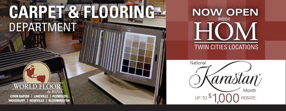Carpet & Flooring Department Now Open inside HOM Twin Cities Locations