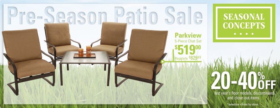 20 to 40% Off Patio