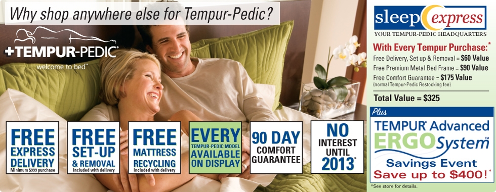 Tempur Add it Up and Advanced Ergo Sales Event