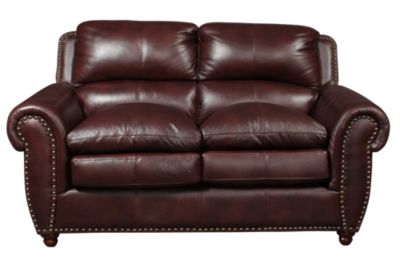 100% Leather Loveseat