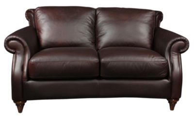 100% Leather Loveseat