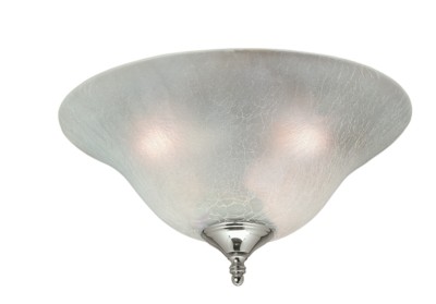 Frosted Crackled Bowl Light Kit-28304