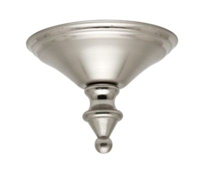 Brushed Nickel Cap and Finial -28907