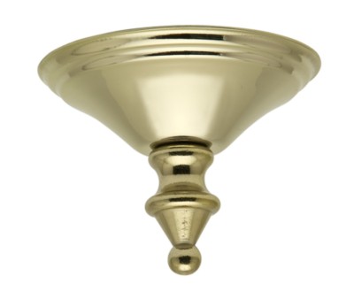 Bright Brass Cap and Finial -28915