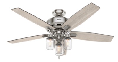 Lincoln With 3 Led Lights 52 Inch Ceiling Fan Hunter Fan