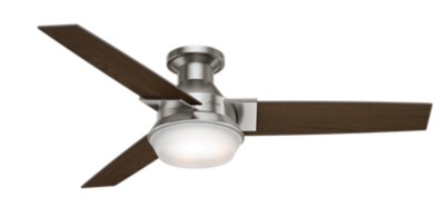 Morelli Low Profile With Light 52 Inch Ceiling Fan Hunter Fan