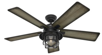 Coral Gables Outdoor With Led Light 54 Inch Ceiling Fan Hunter Fan