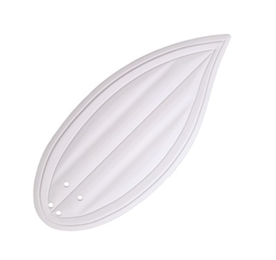 South Seas Badge-Style Carved Wood Blades - White