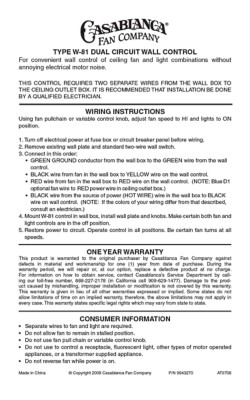 Dual Rotary Wall Control-W-81