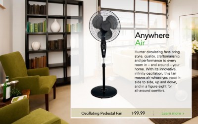 Learn More about The Infinity Oscillating Fan