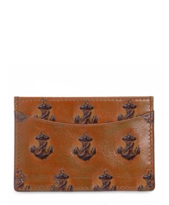 Embossed Anchor Credit Card Holder